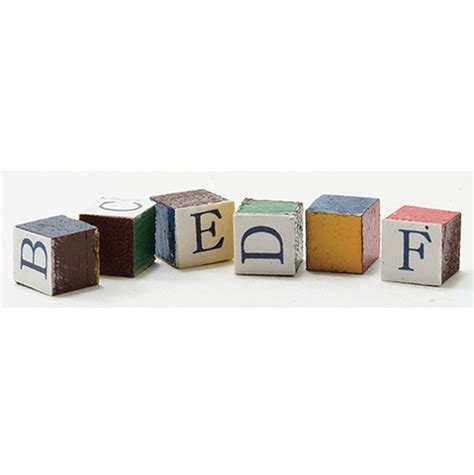 Alphabet Baby Blocks - Dollhouses and More