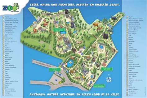 Saarbrücken Zoo Map (2024 - 2015) | ThemeParkBrochures.net