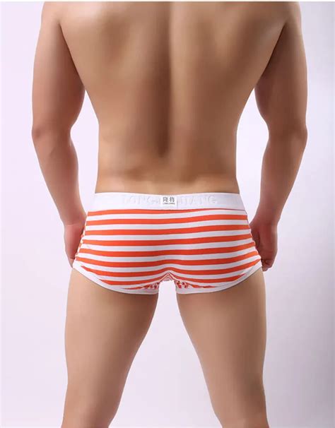 Sous V Tement Boxer Ray En Coton Taille Basse Pour Homme Sous