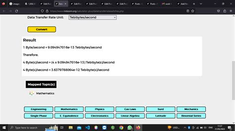 How To Convert Bytes Second To Tebibytes Second Data Transfer Rate Units