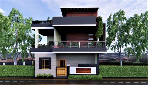 East Facing Duplex House Elevation Designs Duplex House Design House