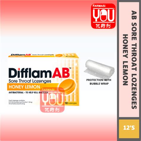 Youpharmacy Difflam Ab Sore Throat Lozenges S Blackcurrant Orange