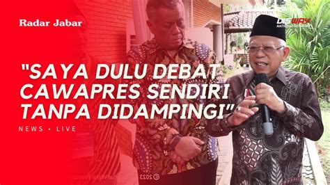 Polemik Format Debat Capres Cawapres Ma Ruf Amin Buka Suara Youtube