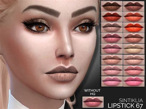 TSR Sintiklia Lipstick 67 Sims 4 Cc Makeup Lipstick Sims