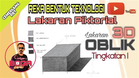 Rbt Lakaran Oblik Lakaran Piktorial Cara Shading Rbt Tingkatan