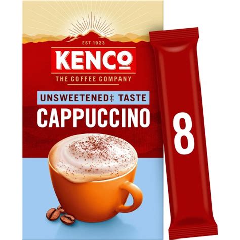 Kenco Unsweetened Cappuccino Instant Coffee Sachets X G