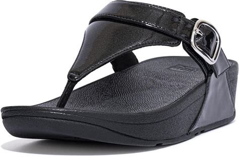 FitFlop Lulu Glitter Adjustable Toe Post Sandals Amazon Co Uk Shoes