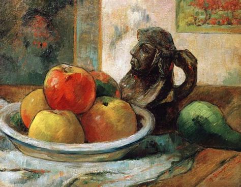 Still Life With Apples A Pear And A Jug Paul Gauguin