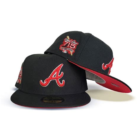 New Era Black Atlanta Braves Infrared Bottom 25th Anniversary Patch 59