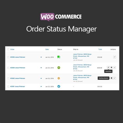 WooCommerce Order Status Manager Theme Plugin WordPres 77K