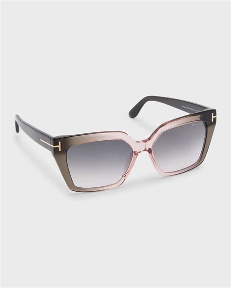 Cartier Logo Acetate Cat Eye Sunglasses Neiman Marcus