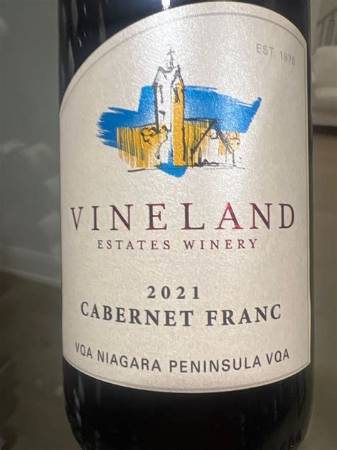 2021 Vineland Estates Winery Cabernet Franc Canada Ontario Niagara