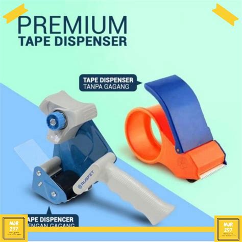 Jual TAPE DISPENSER TAPE CUTTER TEMPAT LAKBAN ALAT POTONG LAKBAN