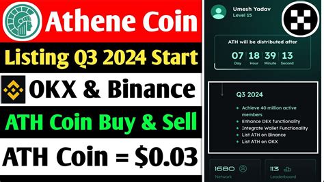 Athene Network Listing Binance OKX Exchange Update Athene Coin Buy