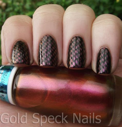 Gold Speck Nails September 2012