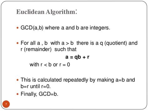 Eucledian Algorithm For Gcd Of Integers And Polynomials