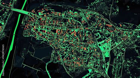 Technical Aerial Visual D Lidar Gis Aerial Map Satellite Scan Model