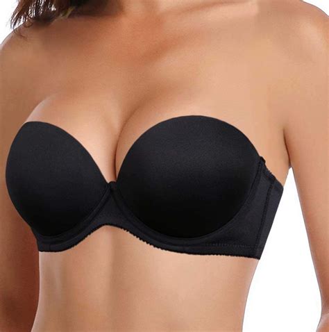 Vgplay Strapless Push Up Bra Thick Padded Underwire Convertible Multiway Bras For Women Wedding