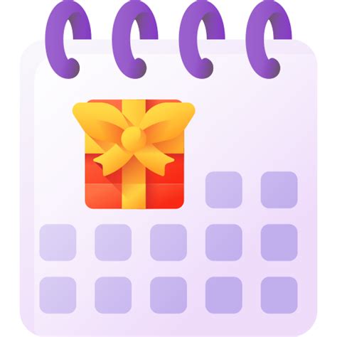 Icono De Calendario 3d Color