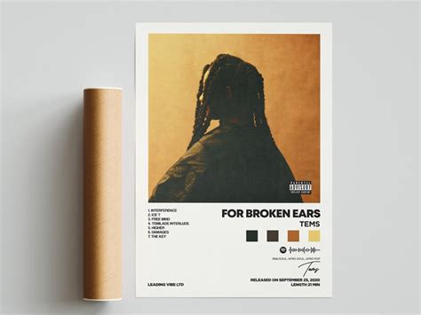 Tems for Broken Ears Digital Album Art Poster Download - Etsy