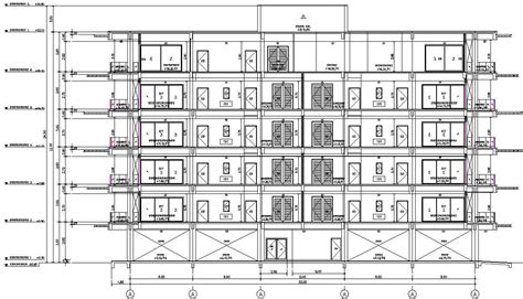 Autocad Dwg Drawing 2d File Shows The Details Of The G5apartment