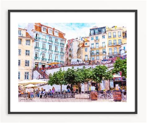 Portugal Wall Art, Colorful Wall Art, Lisbon Architecture, Street Print ...