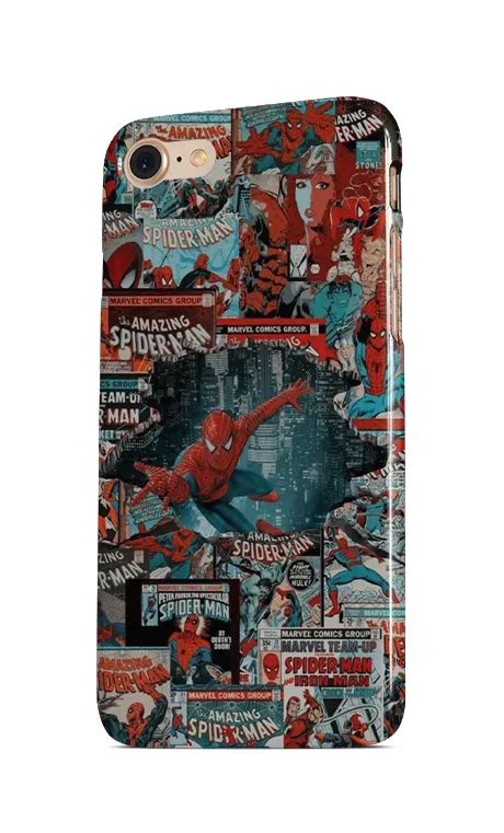 Spider man doodle Printed Snap Mobile Case