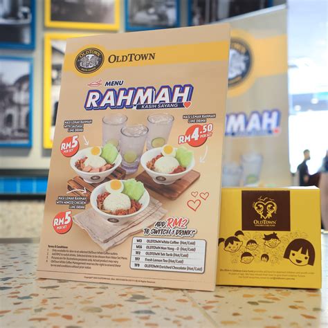 OLDTOWN White Coffee Juga Ada Menu Rahmah Dengan Hanya RM4 50 Anda