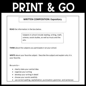 STAAR Expository Writing Prompts By I Teach Like A Boss TpT