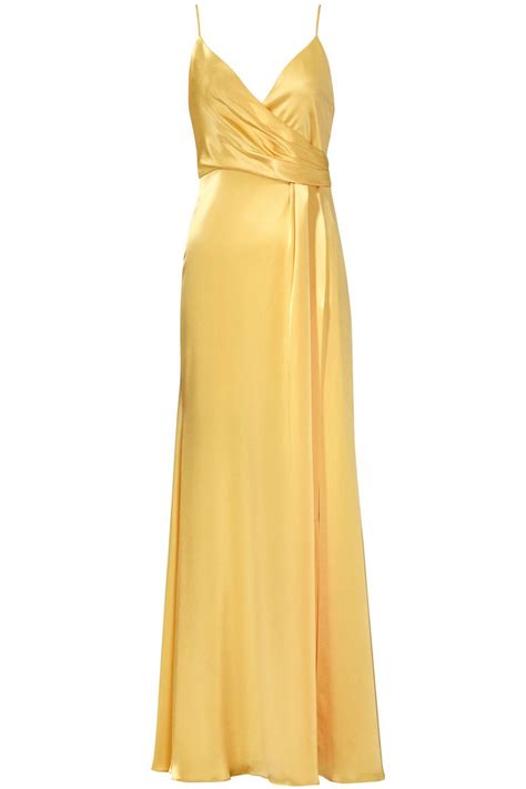 Jill Jill Stuart Buttercup Satin Gown Evening Dresses Ball Dresses