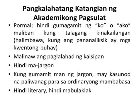 Mga Halimbawa Ng Akademikong Pagsulat Pagsulite