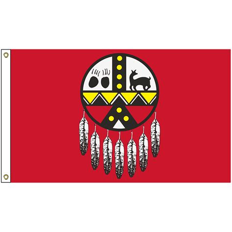 Nat 5x8 Aroostook 5′ X 8′ Aroostook Band Of Mikmaq Indians Tribe Flag