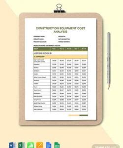 Construction Cost Analysis Template – Dremelmicro