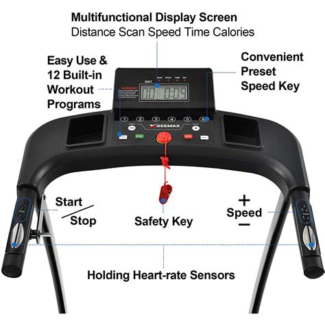 Geemax Geemax C1 Electric Folding Treadmills With Incline For Home