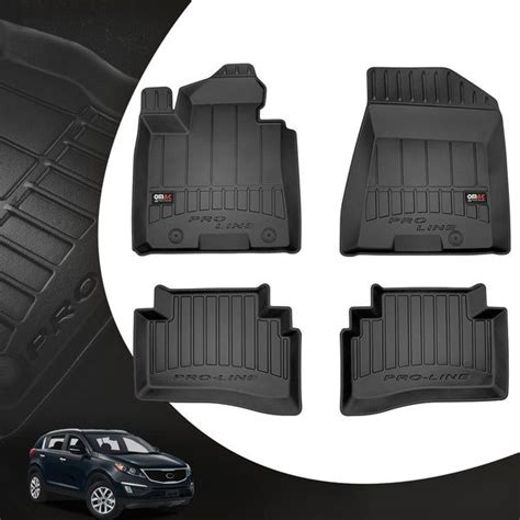 Omac Premium Floor Mats Liner For Kia Sportage Black D All