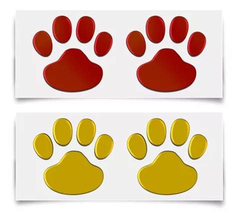 Calcomanías, Set Par De Huellas Patitas De Perro. | Cuotas sin interés