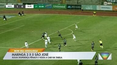 Bom Dia Vanguarda São José perde de 3 X 0 para o Maringá e volta a