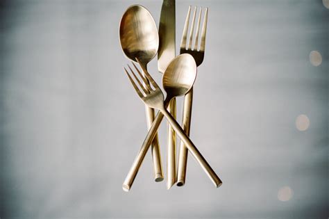 Jasmine Matte Gold Flatware Rental A To Z Event Rentals Llc