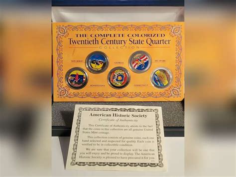 THE COMPLETE COLORIZED TWENTIETH CENTURY STATE QUARTERS COLLECTION L