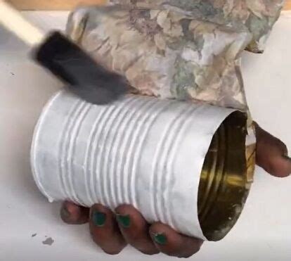 How To Make An Easy Tin Can Candle Holder Using Dollar Tree Items Diy