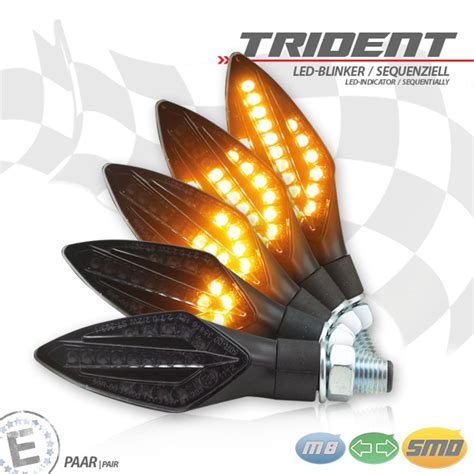 SMD Blinker LED Trident Schwarz Set