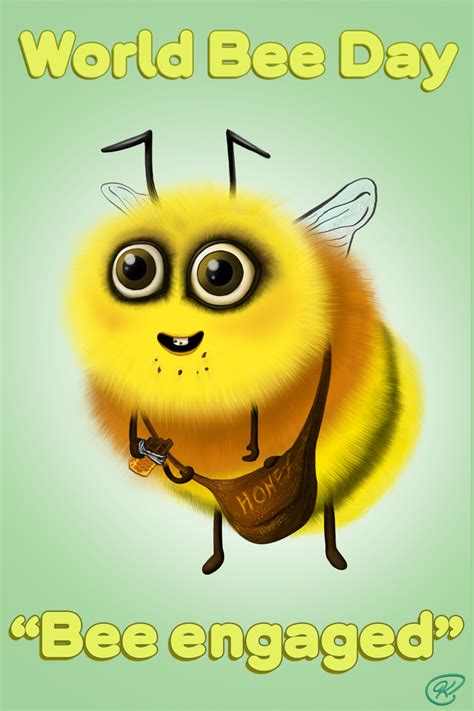 Artstation Happy World Bee Day 2021 Bee Engaged