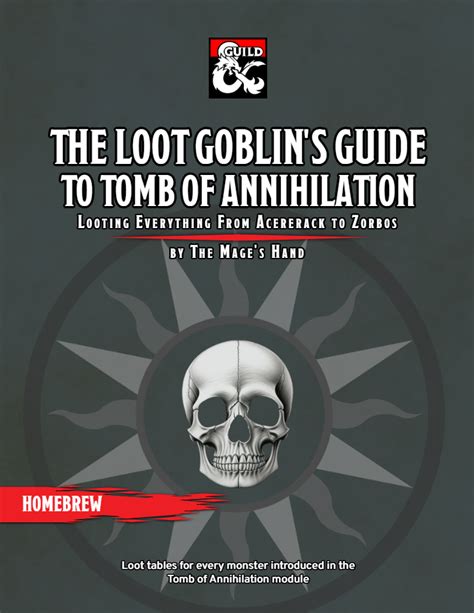 The Loot Goblin S Guide To Tomb Of Annihilation Dungeon Masters Guild