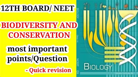 Biodiversity And Conservation Class Ncert Chapter Ecology Quick