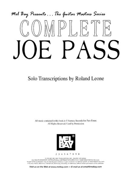 Complete Joe Pass By Joe Pass Electric Guitar Digital Sheet Music Sheet Music Plus