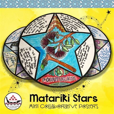 Matariki Stars Mini Collaborative Posters The Te Reo Māori Classroom