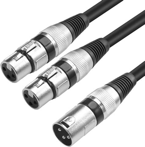 Amazon Siyear Balanced Xlr Splitter Cable Xlr Female To Dual Xlr