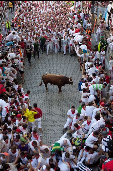 Gallery: Second running of the bulls at San Fermin festival in Pamplona ...