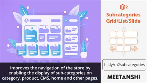 Magento 2 Subcategories Grid List Slide