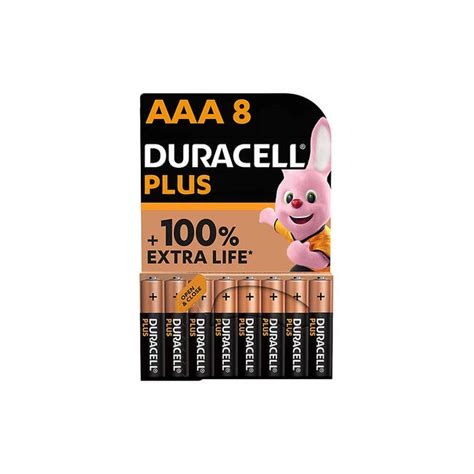 Duracell Plus Aaa 8 Pack Alkaline Batteries